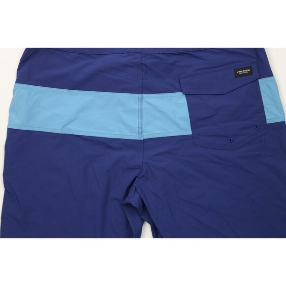 New Volcom Surfing Mens 38 Stretch Color Block Striped Liberators Board Shorts - Picture 12 of 14